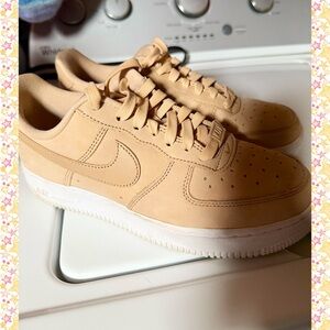 Nike Air Force 1, Tan Athletic Shoes